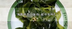 海带苗怎么保存，能冷冻吗?