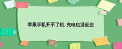 苹果手机开不了机充电也没反应，3个解决方式