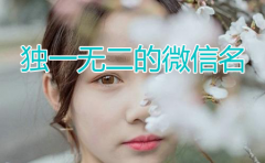 独一无二的微信名，好听独特的微信昵称