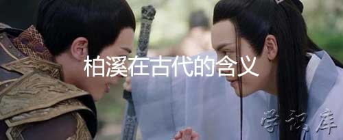 柏溪在古代是什么意思，《斛珠夫人》里柏溪的