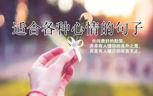 心情说说感悟生活，20个适合各类心情的句子