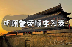 明朝历代帝王简历(明朝16位历代皇帝列表)