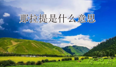 那拉提是什么意思，解释那拉提的含义